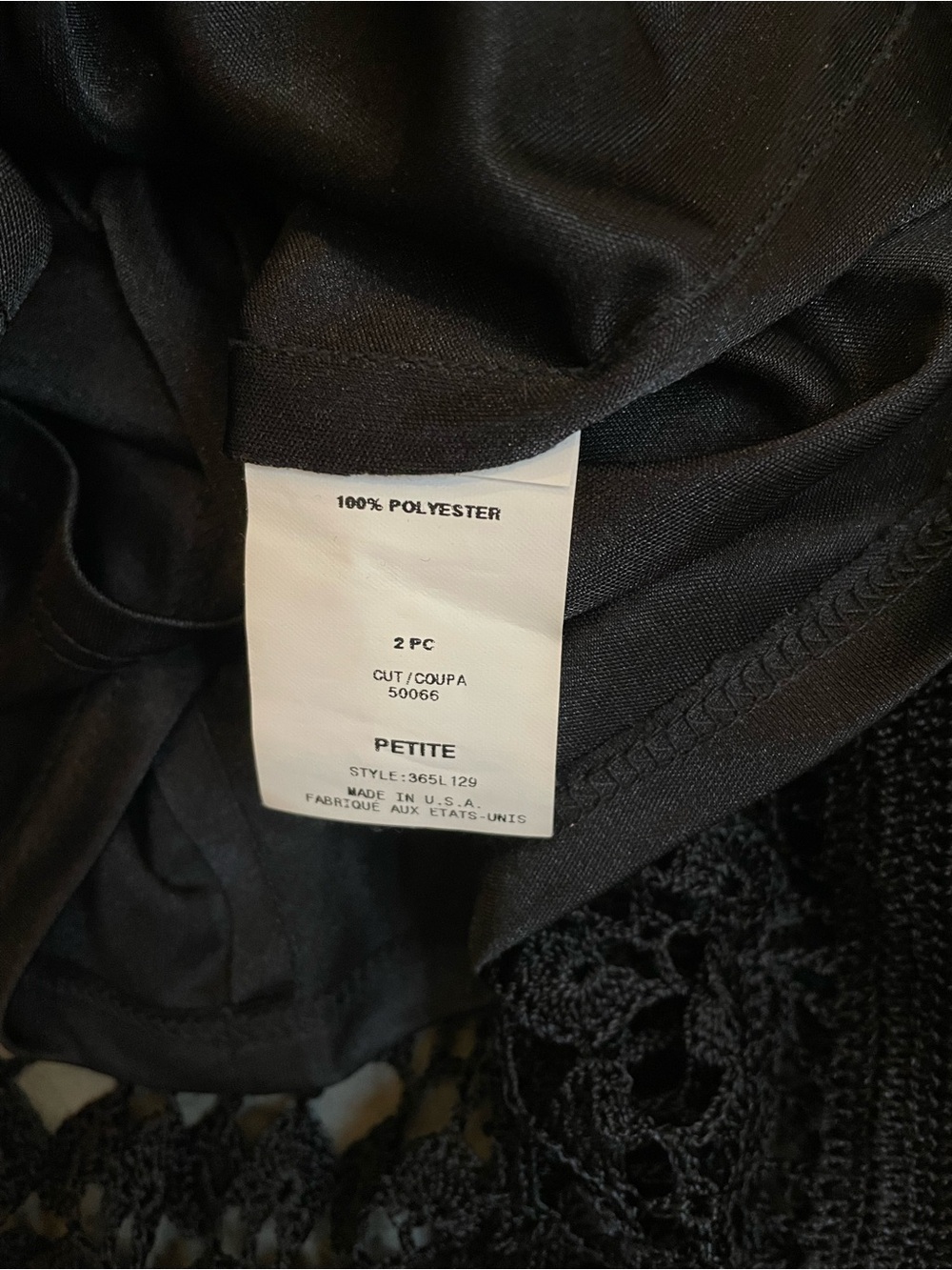 ABS Allen Schwartz Black Crochet Midi Dress - Picture 5 of 7